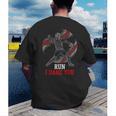 Run I Dare You Baseball Catcher Graphic Players Fans Men's Back Print T-Shirt Run I Dare You Baseball Catcher Graphic Players Fans Men's Back Print T-Shirt