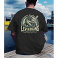 Safety Harbor Leviathans Retro Baseball Monster Men's Back Print T-Shirt Safety Harbor Leviathans Retro Baseball Monster Men's Back Print T-Shirt