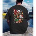 Santa Baseball Football Soccer Pajamas Ho Ho Christmas Xmas Men's Back Print T-Shirt Santa Baseball Football Soccer Pajamas Ho Ho Christmas Xmas Men's Back Print T-Shirt