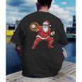 Santa Playing Baseball Baseball Lover Baseballer Xmas Men's Back Print T-Shirt