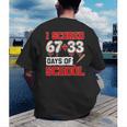I Scored 6733 100th Days Of School Baseball Six Seven Meme Men's Back Print T-Shirt I Scored 6733 100th Days Of School Baseball Six Seven Meme Men's Back Print T-Shirt