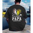 Senior Papa Class Of 2026 Baseball Softball Graduation Heart Men's Back Print T-Shirt Senior Papa Class Of 2026 Baseball Softball Graduation Heart Men's Back Print T-Shirt