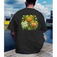 Shamrock Basketball Baseball Drip St Patrick's Day Boys Men Men's Back Print T-Shirt