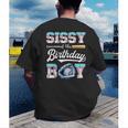 Sissy Of The Birthday Boy Baseball Ice Cream Drip Matching Men's Back Print T-Shirt Sissy Of The Birthday Boy Baseball Ice Cream Drip Matching Men's Back Print T-Shirt