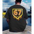 Six Seven 67 Meme Gen Alpha Slang Baseball 101 Men's Back Print T-Shirt Six Seven 67 Meme Gen Alpha Slang Baseball 101 Men's Back Print T-Shirt
