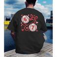 Six Seven Baseball Lover Sports Red Heart Bow Valentine Girl Men's Back Print T-Shirt Six Seven Baseball Lover Sports Red Heart Bow Valentine Girl Men's Back Print T-Shirt