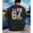 Six Seven Drip Baseball Player Number 67 Or 67th Birthday Men's Back Print T-Shirt Six Seven Drip Baseball Player Number 67 Or 67th Birthday Men's Back Print T-Shirt
