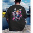 Skeleton Baseball Drip Boy Youth Dripping Baseball Halloween Men's Back Print T-Shirt