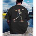 Skeleton Baseball Halloween Costume Men Boys Kids Men's Back Print T-Shirt Skeleton Baseball Halloween Costume Men Boys Kids Men's Back Print T-Shirt
