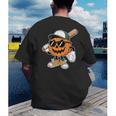 Spooky Jack O Lantern Baseball Halloween Costumes Boys Men's Back Print T-Shirt Spooky Jack O Lantern Baseball Halloween Costumes Boys Men's Back Print T-Shirt