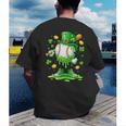 St Patrick Day Baseball Drip Ice Cream Baseball Men's Back Print T-Shirt St Patrick Day Baseball Drip Ice Cream Baseball Men's Back Print T-Shirt