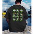 St Patricks Day Baseball Ice Cream Boys Baseball Player Men's Back Print T-Shirt St Patricks Day Baseball Ice Cream Boys Baseball Player Men's Back Print T-Shirt