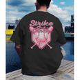 Strike Out Breast Cancer Baseball Drip For Boys Youth Men's Back Print T-Shirt Strike Out Breast Cancer Baseball Drip For Boys Youth Men's Back Print T-Shirt