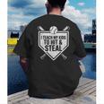 I Teach My Kids To Hit & Steal Baseball Player Coach Dad Tee Men's Back Print T-Shirt I Teach My Kids To Hit & Steal Baseball Player Coach Dad Tee Men's Back Print T-Shirt