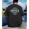 Team America 1776 4th Of July Patriotic Baseball Men's Back Print T-Shirt Team America 1776 4th Of July Patriotic Baseball Men's Back Print T-Shirt