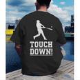Touchdown Baseball Football Sports Men's Back Print T-Shirt Touchdown Baseball Football Sports Men's Back Print T-Shirt
