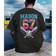 Trendy Mason 67 Mem Ice Cream Drip Baseball Birthday Costume Men's Back Print T-Shirt Trendy Mason 67 Mem Ice Cream Drip Baseball Birthday Costume Men's Back Print T-Shirt