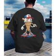 USA Patriotic Baseball Ice Cream Cone Freedom Men's Back Print T-Shirt USA Patriotic Baseball Ice Cream Cone Freedom Men's Back Print T-Shirt