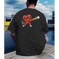 Valentine Baseball Heart Sport Valentines Day Men Boys Kids Men's Back Print T-Shirt Valentine Baseball Heart Sport Valentines Day Men Boys Kids Men's Back Print T-Shirt
