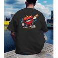 Valentines Day Baseball Dabbing Red Heart Love Boys Men's Back Print T-Shirt Valentines Day Baseball Dabbing Red Heart Love Boys Men's Back Print T-Shirt