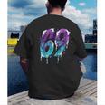Vintage Baseball 69 Number Men's Back Print T-Shirt Vintage Baseball 69 Number Men's Back Print T-Shirt