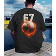 Women's 67 Baseball Boys Birthday Teens Six Seven Brainrot Men's Back Print T-Shirt Women's 67 Baseball Boys Birthday Teens Six Seven Brainrot Men's Back Print T-Shirt