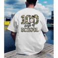 100 Days Of School Camo Baseball Camouflage For Kids Men's Back Print T-Shirt 100 Days Of School Camo Baseball Camouflage For Kids Men's Back Print T-Shirt