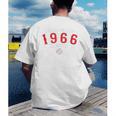 60 Year Old 1966 Classic Baseball 60th Birthday Men's Back Print T-Shirt
