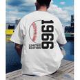 60th Birthday Baseball Limited Edition 1966 Men's Back Print T-Shirt 60th Birthday Baseball Limited Edition 1966 Men's Back Print T-Shirt