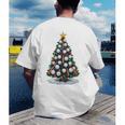 Baseball Christmas Tree Men Boys Youth Santa Sports Men's Back Print T-Shirt Baseball Christmas Tree Men Boys Youth Santa Sports Men's Back Print T-Shirt