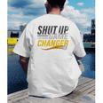 Baseball Fan Shut Up I'm Doing Game Changer Premium Tri-Blend Men's Back Print T-Shirt