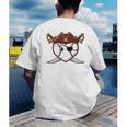 Baseball Heart Pirate Hat Crossed Swords Men Boys Kids Youth Premium Tri-Blend Men's Back Print T-Shirt Baseball Heart Pirate Hat Crossed Swords Men Boys Kids Youth Premium Tri-Blend Men's Back Print T-Shirt