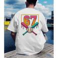 Baseball Ice Cream Drip Number 67 Player 67th Birthday Premium Tri-Blend Men's Back Print T-Shirt Baseball Ice Cream Drip Number 67 Player 67th Birthday Premium Tri-Blend Men's Back Print T-Shirt