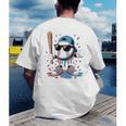 Baseball Lifestyle Apparel Youth Baseball Ice Cream Drip Men's Back Print T-Shirt Baseball Lifestyle Apparel Youth Baseball Ice Cream Drip Men's Back Print T-Shirt