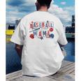 Baseball Mama Mom Mother Vintage Game Day Men's Back Print T-Shirt Baseball Mama Mom Mother Vintage Game Day Men's Back Print T-Shirt