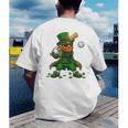Baseball St Patricks Day Leprechaun Boys Girls Men Women Men's Back Print T-Shirt