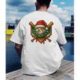 Baseball Xmas Christmas Baseball Ice Cream Drip Boys Men's Back Print T-Shirt Baseball Xmas Christmas Baseball Ice Cream Drip Boys Men's Back Print T-Shirt