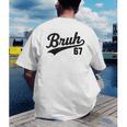 Bruh Baseball Style Number 67 Sports Bro Slang Meme Brother Men's Back Print T-Shirt Bruh Baseball Style Number 67 Sports Bro Slang Meme Brother Men's Back Print T-Shirt