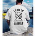 Christian Baseball Philippians 4 Men's Back Print T-Shirt Christian Baseball Philippians 4 Men's Back Print T-Shirt