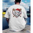 Christmas Baseball Santa Hat For Baseball Players Fans Men's Back Print T-Shirt Christmas Baseball Santa Hat For Baseball Players Fans Men's Back Print T-Shirt