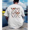 Coquette Bow XOXO Baseball Lover Heart Valentine Game Day Men's Back Print T-Shirt Coquette Bow XOXO Baseball Lover Heart Valentine Game Day Men's Back Print T-Shirt