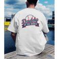 Dad Daddy Of The Rookie Baseball Men's Back Print T-Shirt