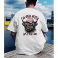 I'm Head Heffa Just Ask Me Bossy Highland Cow Baseball Cap Men's Back Print T-Shirt I'm Head Heffa Just Ask Me Bossy Highland Cow Baseball Cap Men's Back Print T-Shirt