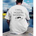 I Miss Modern Baseball Vintage Baseball Meme Tee Men's Back Print T-Shirt I Miss Modern Baseball Vintage Baseball Meme Tee Men's Back Print T-Shirt