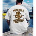 Missoula Mudweasels Retro Minor League Baseball Men's Back Print T-Shirt Missoula Mudweasels Retro Minor League Baseball Men's Back Print T-Shirt