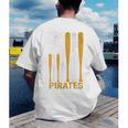 Pirates Baseball Fan Apparel For Sports Enthusiasts Men's Back Print T-Shirt Pirates Baseball Fan Apparel For Sports Enthusiasts Men's Back Print T-Shirt