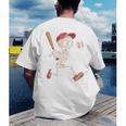Skeleton Batting Baseball Halloween Boys Men Kids Men's Back Print T-Shirt Skeleton Batting Baseball Halloween Boys Men Kids Men's Back Print T-Shirt