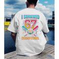 I Survived 67 Days Of School Baseball Drip Six Seven Meme Men's Back Print T-Shirt