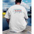 Sweet Vintage Retro Chicago City Flag Bear Print Raglan Baseball Tee Men's Back Print T-Shirt Sweet Vintage Retro Chicago City Flag Bear Print Raglan Baseball Tee Men's Back Print T-Shirt