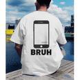 Texted First Bruh Seen Message Valentine's Day Humor Raglan Baseball Tee Men's Back Print T-Shirt Texted First Bruh Seen Message Valentine's Day Humor Raglan Baseball Tee Men's Back Print T-Shirt